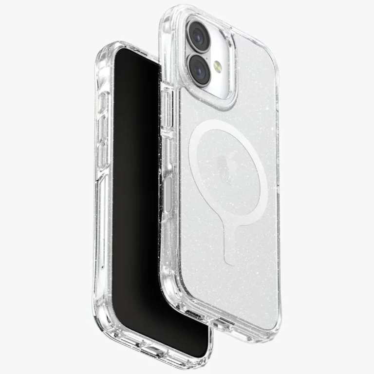 Etui UNIQ LifePro Xtreme Magclick Charging do iPhone 17 - przezroczysty-brokat