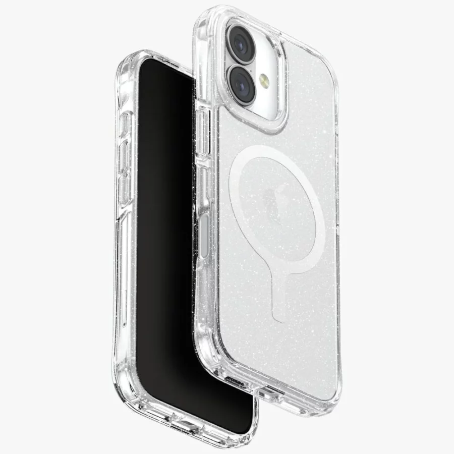 Etui UNIQ LifePro Xtreme Magclick Charging do iPhone 17 - przezroczysty-brokat