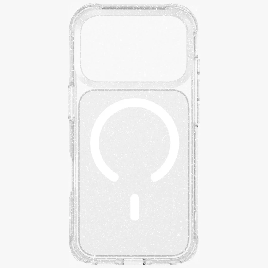 Etui UNIQ LifePro Xtreme Magclick Charging do iPhone 17 Pro - przezroczysty-brokat