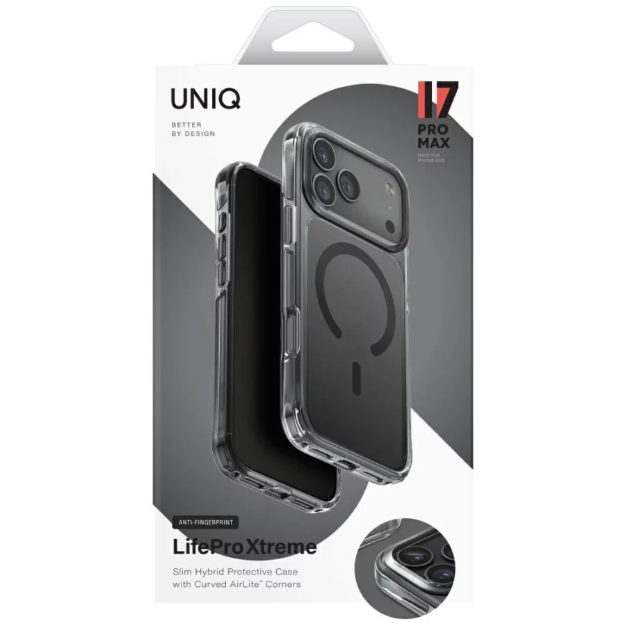 Etui UNIQ LifePro Xtreme Magclick Charging do iPhone 17 Pro Max - czarne
