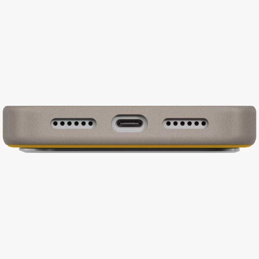 Etui UNIQ Lyden DS do iPhone 17 Pro Max Magclick Charging - zółto-szary
