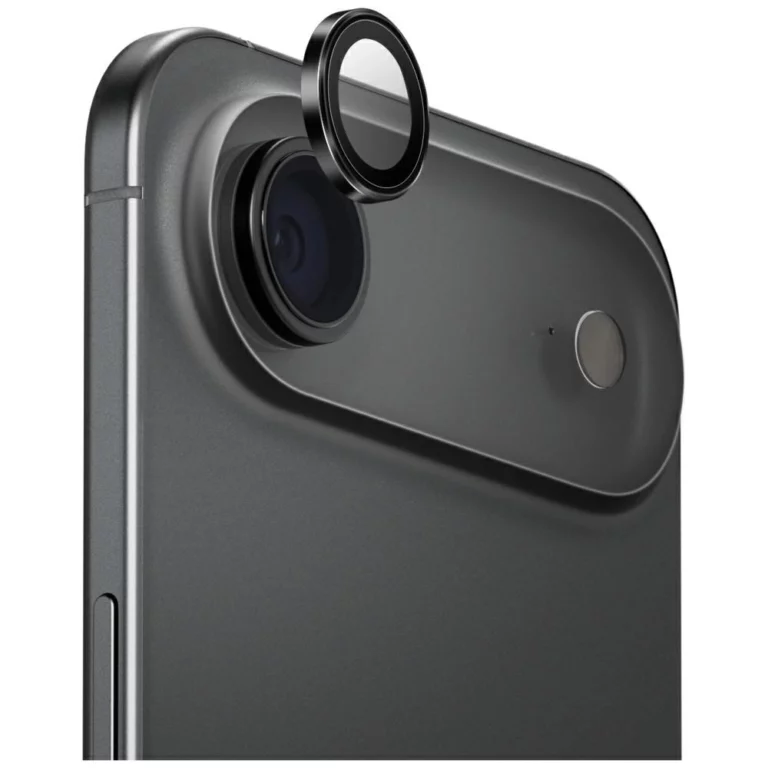 Szkło na aparat UNIQ Optix Aluminium Camera Lens Protector na iPhone 17 Air z aplikatorem - czarne