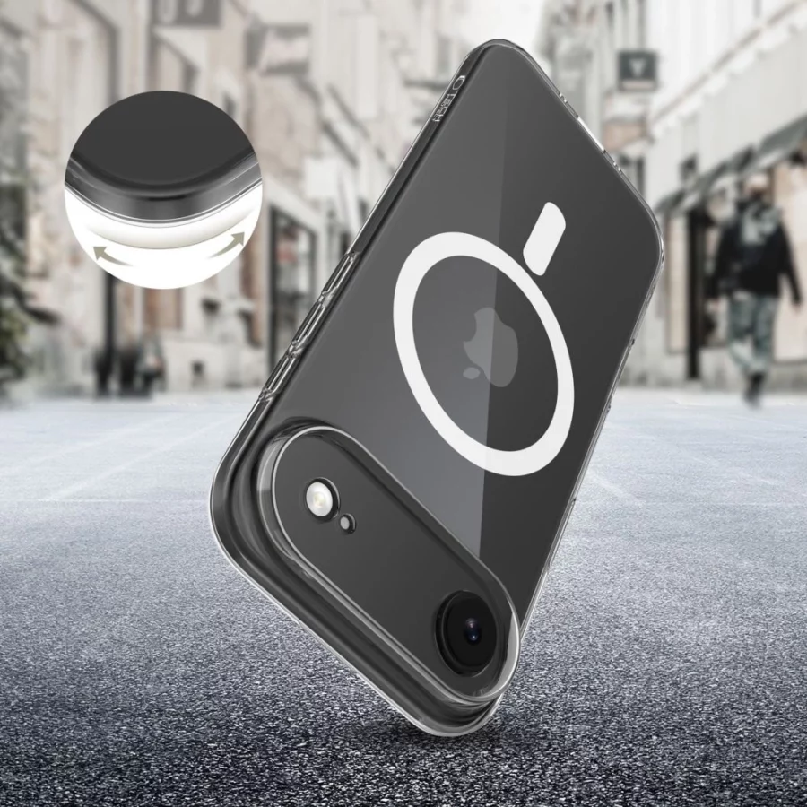 Etui Tech-Protect FlexAir MagSafe na iPhone 17 Air - przezroczyste