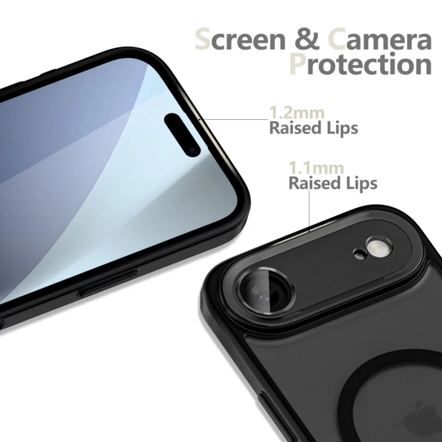 Etui Tech-Protect MagCam MagSafe na iPhone 17 Air - czarny mat