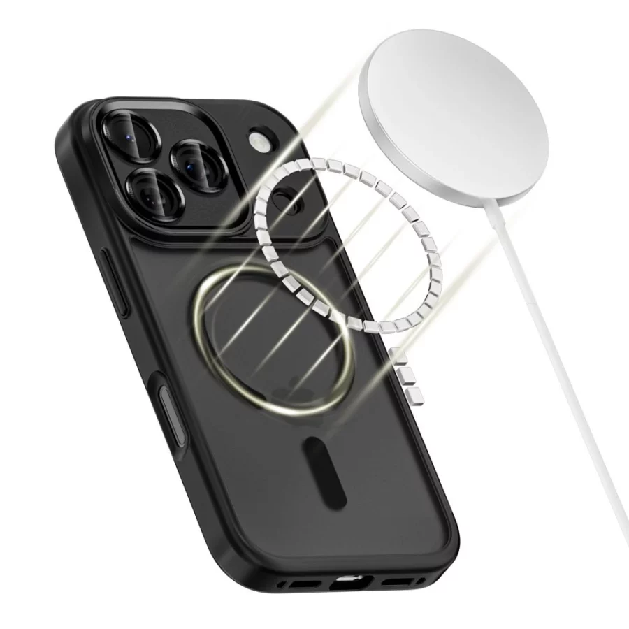 Etui Tech-Protect MagCam MagSafe na iPhone 17 Pro - czarny mat