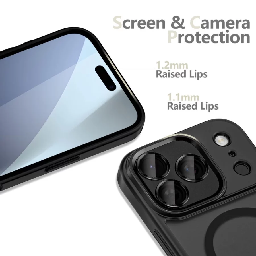 Etui Tech-Protect MagCam MagSafe na iPhone 17 Pro - czarny mat