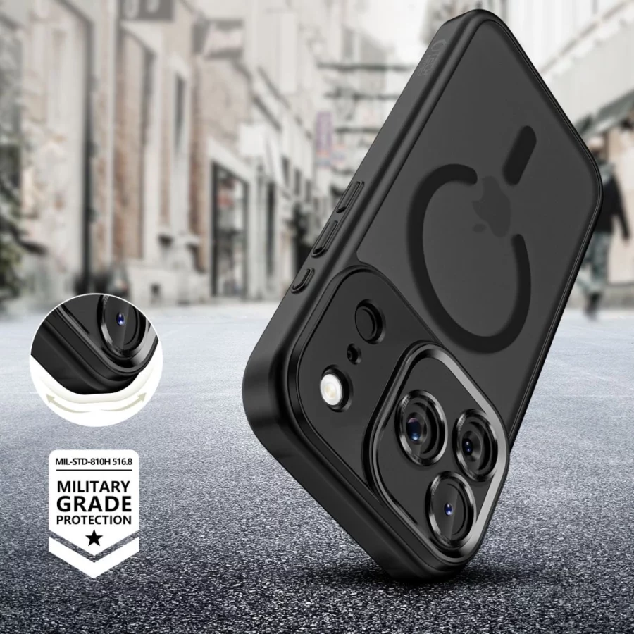 Etui Tech-Protect MagCam MagSafe na iPhone 17 Pro - czarny mat