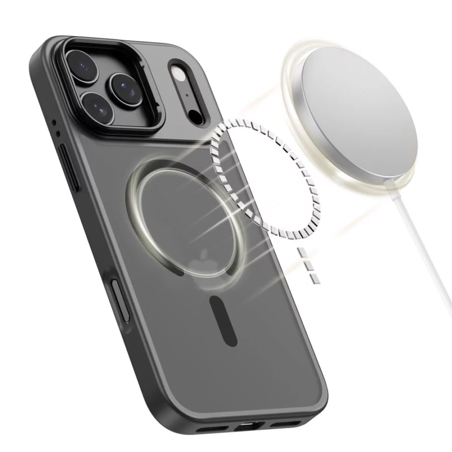 Etui Tech-Protect MagStand MagSafe na iPhone 17 Pro Max - czarny mat