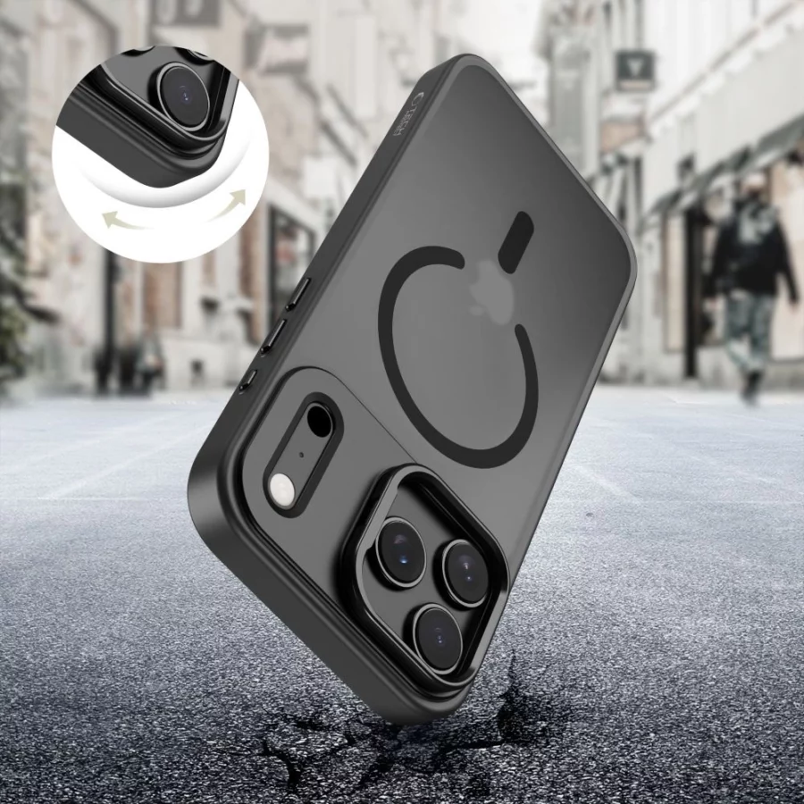 Etui Tech-Protect MagStand MagSafe na iPhone 17 Pro Max - czarny mat