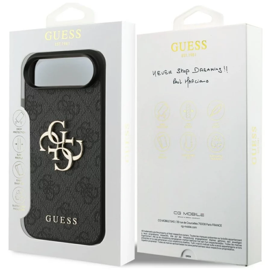 Etui Guess 4G Big Logo do iPhone 17 Air - czarne