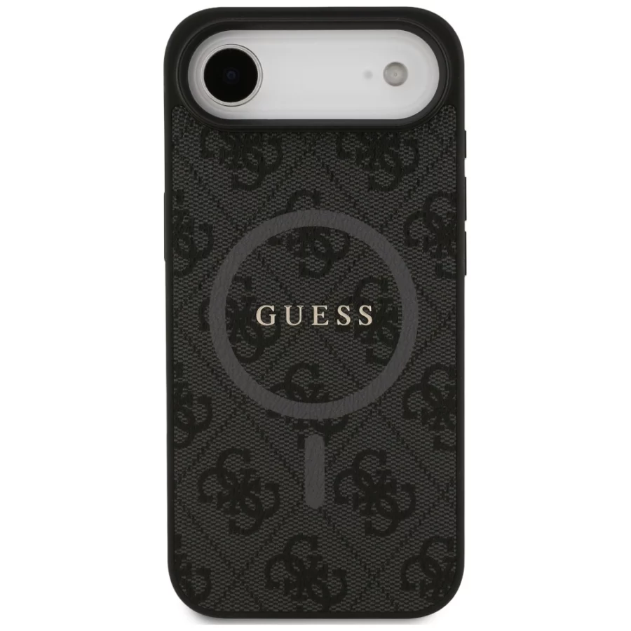 Etui Guess 4G Ring Classic Logo MagSafe do iPhone 17 Air - czarne