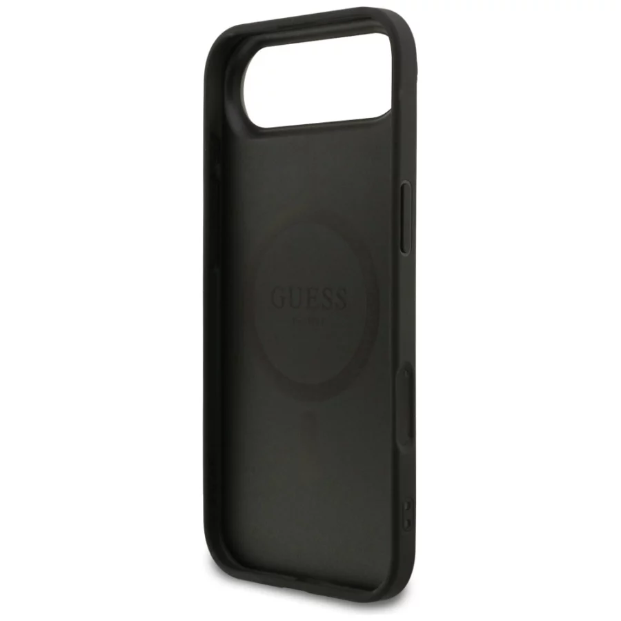 Etui Guess 4G Ring Classic Logo MagSafe do iPhone 17 Air - czarne