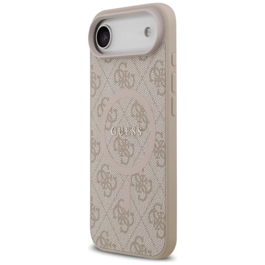 Etui Guess 4G Ring Classic Logo MagSafe na iPhone 17 Air - różowe