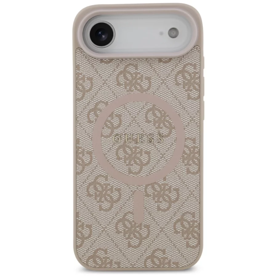 Etui Guess 4G Ring Classic Logo MagSafe na iPhone 17 Air - różowe
