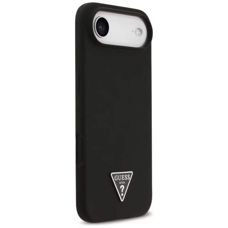 Etui Guess Silicone Triangle Logo MagSafe do iPhone 17 Air - czarne