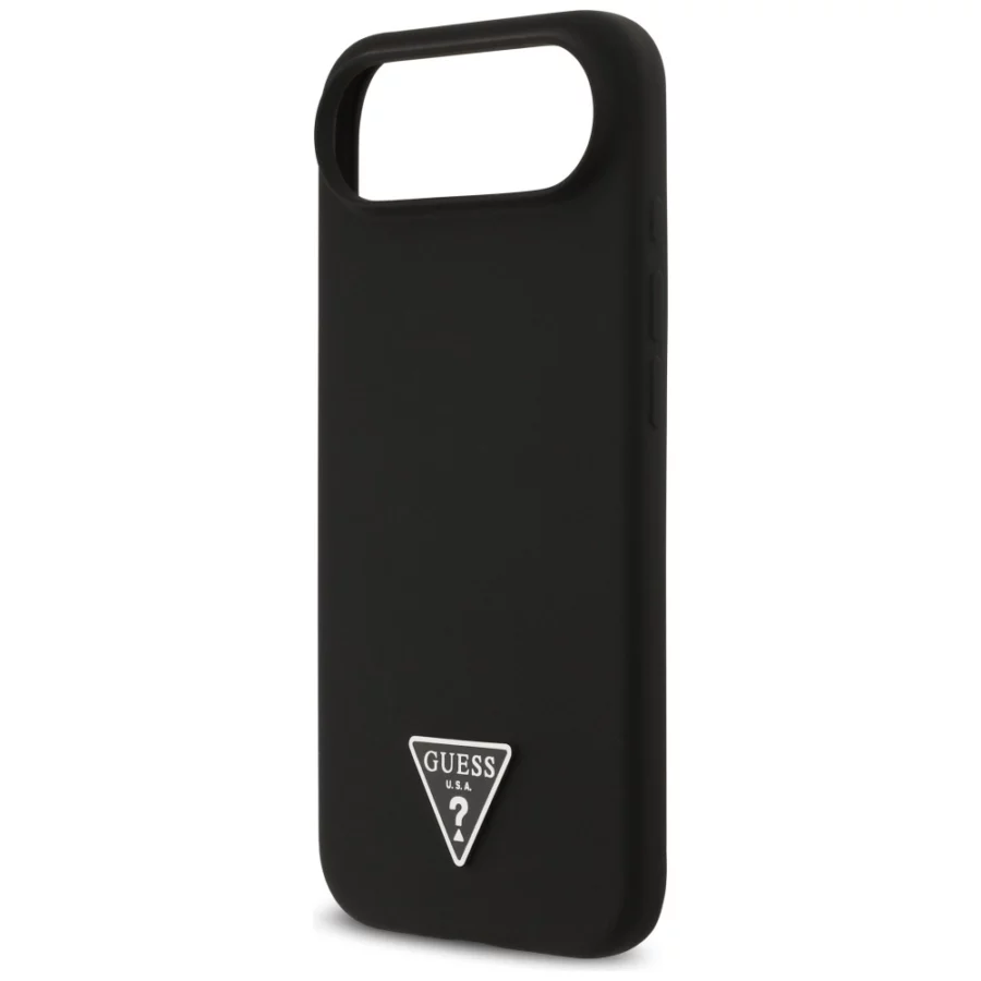 Etui Guess Silicone Triangle Logo MagSafe do iPhone 17 Air - czarne