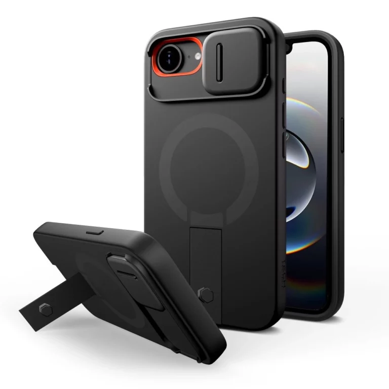 Etui Tech-Protect Kevlar Aura MagSafe na iPhone 16e / 17e - czarne