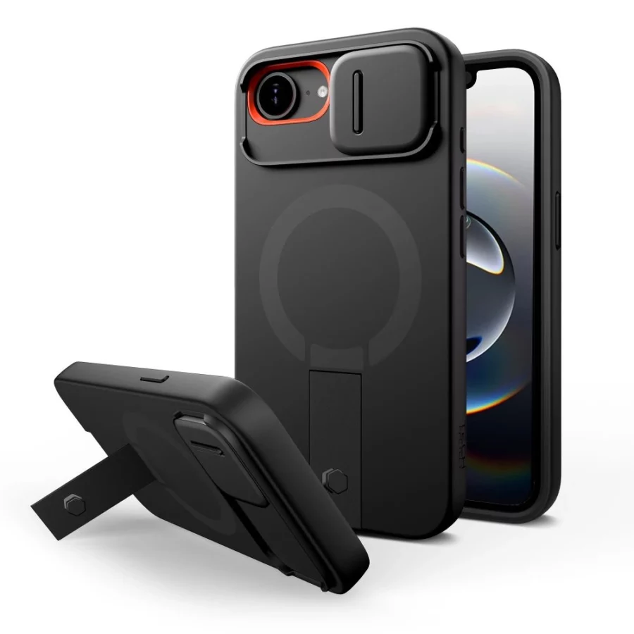 Etui Tech-Protect Kevlar Aura MagSafe na iPhone 16e / 17e - czarne