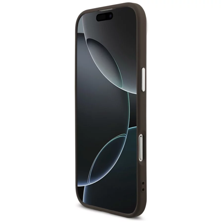 Etui Guess 4G Big 4G Classic Logo na iPhone 17 Air - brązowo-srebrne