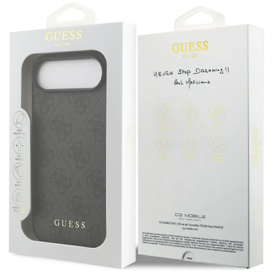 Etui Guess 4G Classic na iPhone 17 Air - czarne