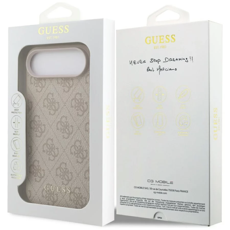 Etui Guess 4G Classic na iPhone 17 Air - różowe
