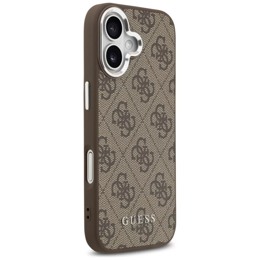 Etui Guess 4G Classic Logo MagSafe na iPhone 17 - brązowe