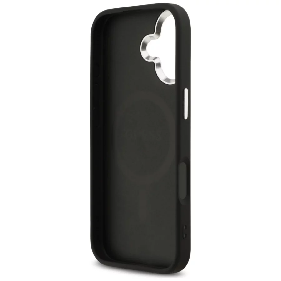 Etui Guess 4G Classic Logo MagSafe na iPhone 17 - czarne