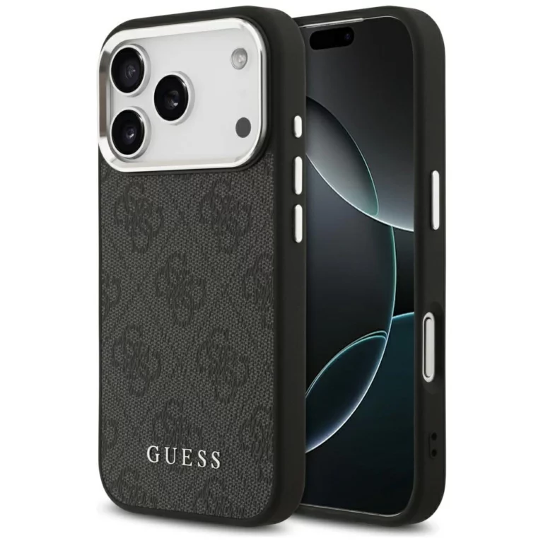 Etui Guess 4G Classic Logo MagSafe na iPhone 17 Pro - czarne