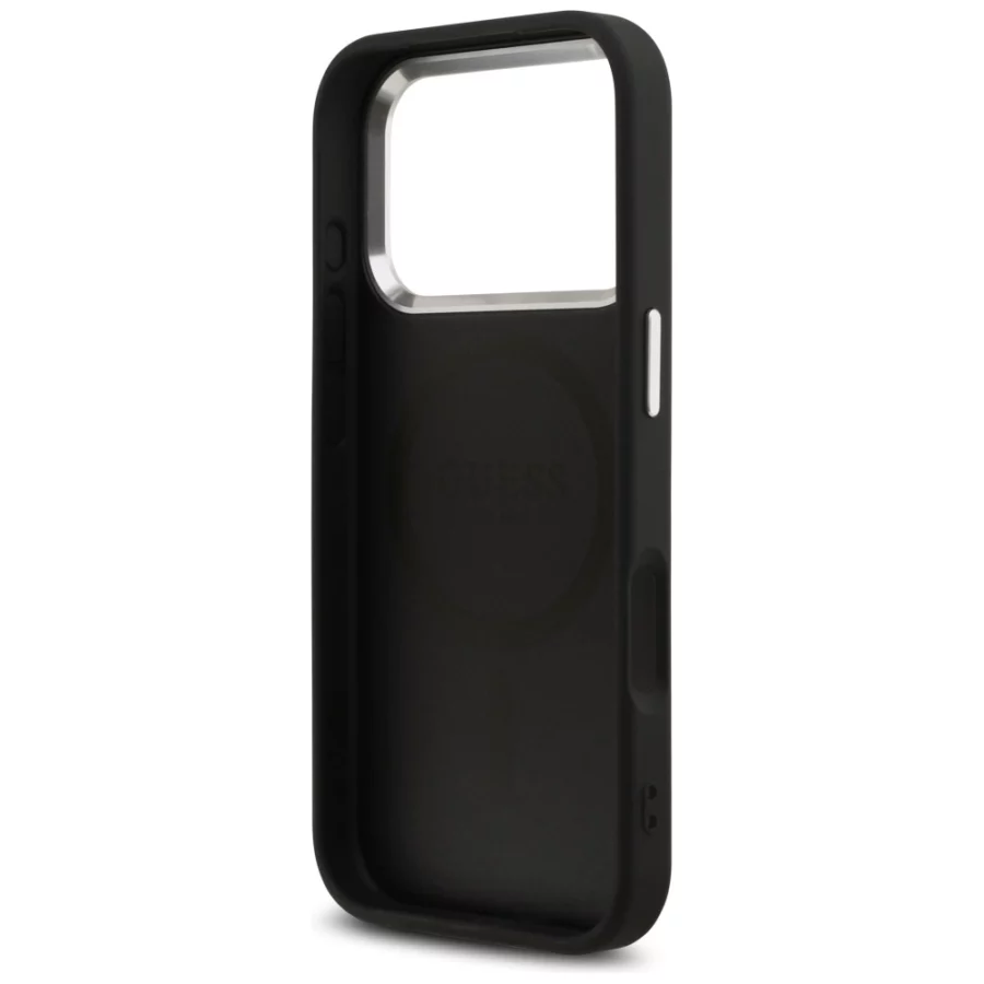Etui Guess 4G Classic Logo MagSafe na iPhone 17 Pro - czarne