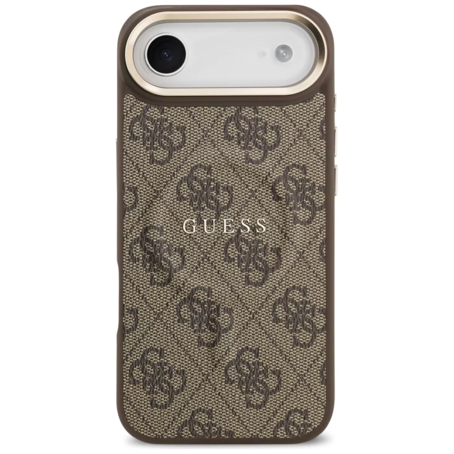 Etui Guess 4G PU Classic Logo MagSafe na iPhone 17 Air - brązowe