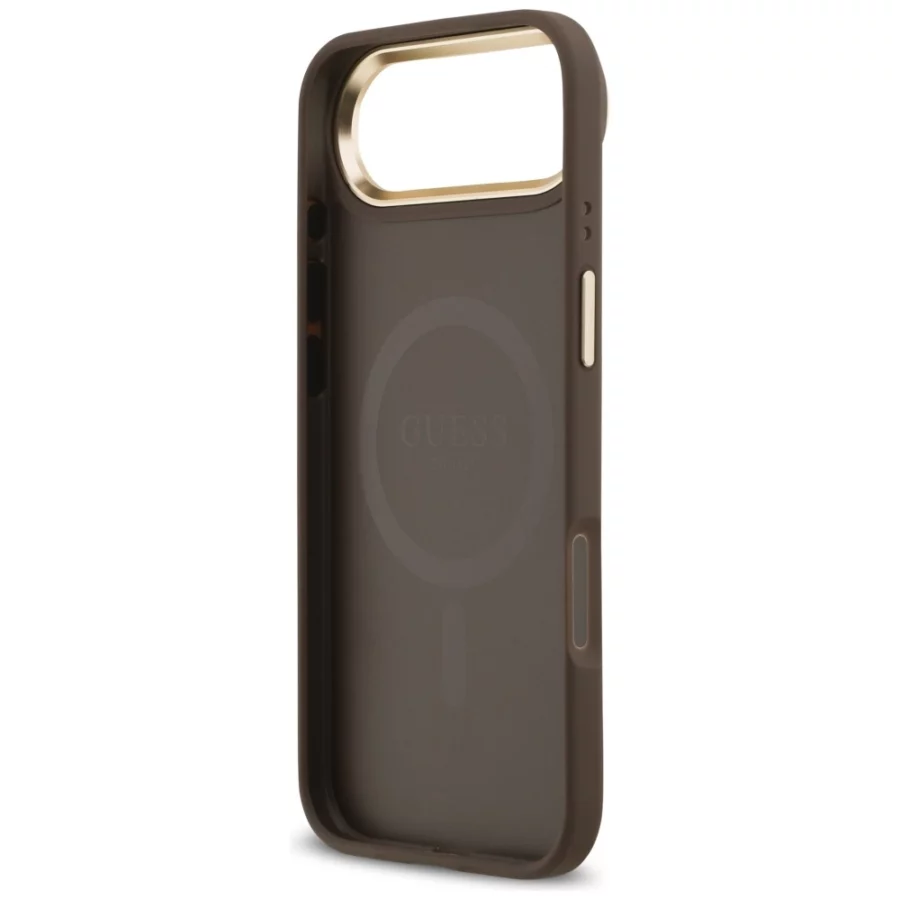 Etui Guess 4G PU Classic Logo MagSafe na iPhone 17 Air - brązowe