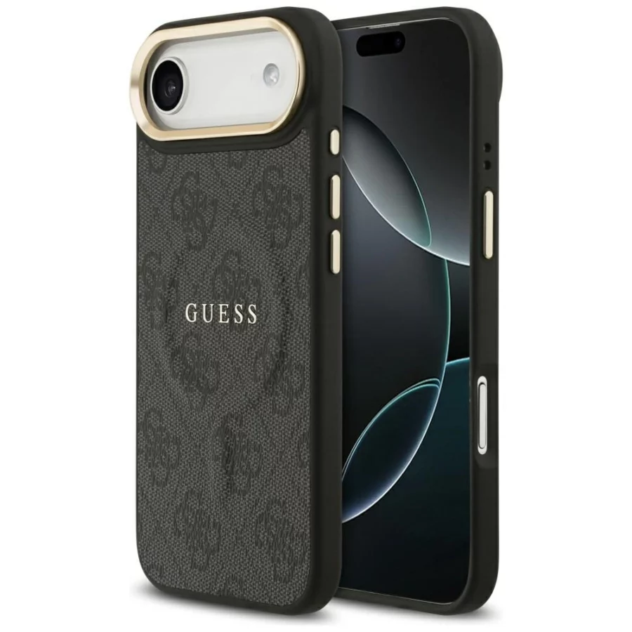 Etui Guess 4G PU Classic Logo MagSafe na iPhone 17 Air - czarne
