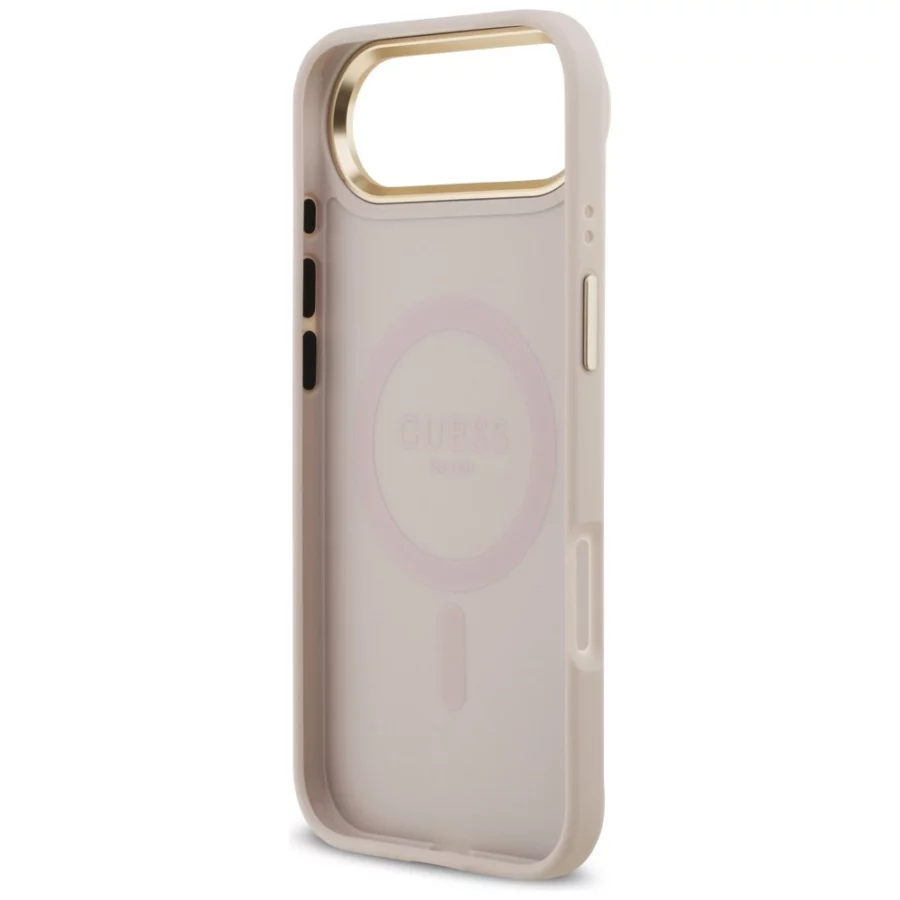 Etui Guess 4G PU Classic Logo MagSafe na iPhone 17 Air - różowe