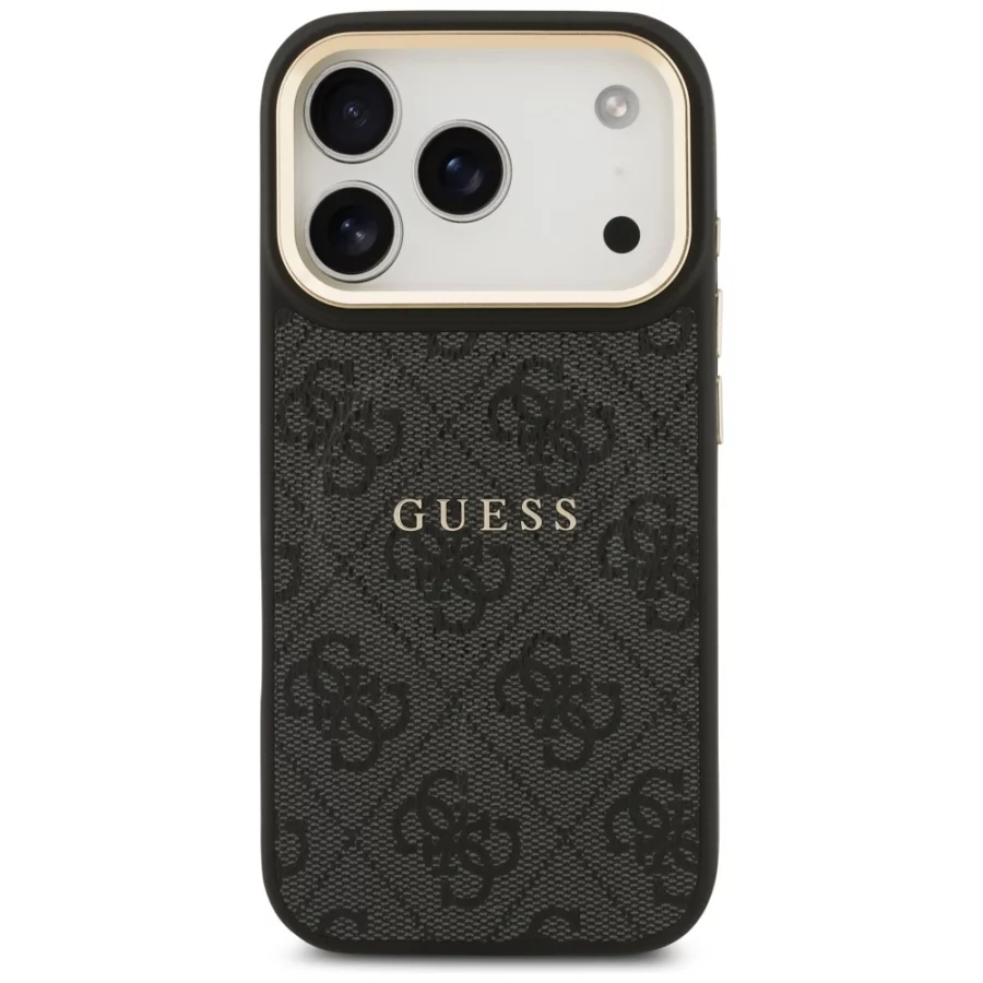 Etui Guess 4G PU Classic Logo MagSafe na iPhone 17 Pro - czarne
