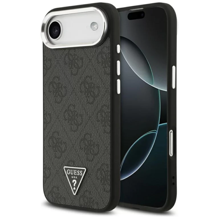 Etui Guess 4G Triangle Logo MagSafe na iPhone 17 Air - czarne