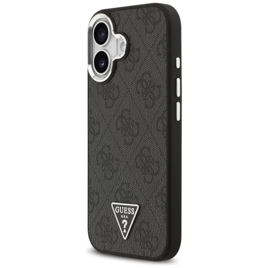 Etui Guess 4G Triangle Logo MagSafe na iPhone 17 - czarne