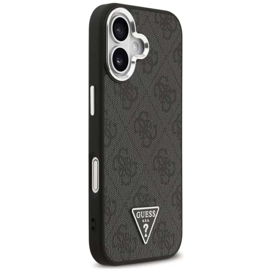 Etui Guess 4G Triangle Logo MagSafe na iPhone 17 - czarne