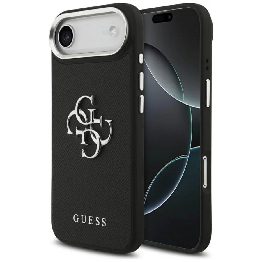 Etui Guess Grained Big 4G Classic Logo na iPhone 17 Air - czarne