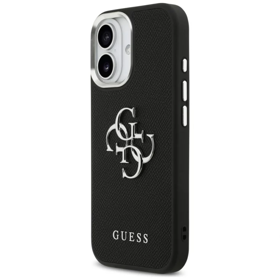Etui Guess Grained Big 4G Classic Logo na iPhone 17 - czarne