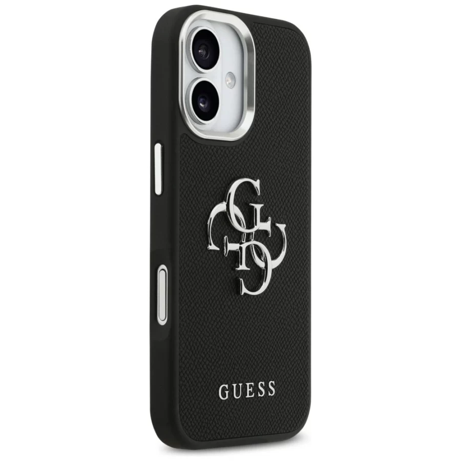 Etui Guess Grained Big 4G Classic Logo na iPhone 17 - czarne