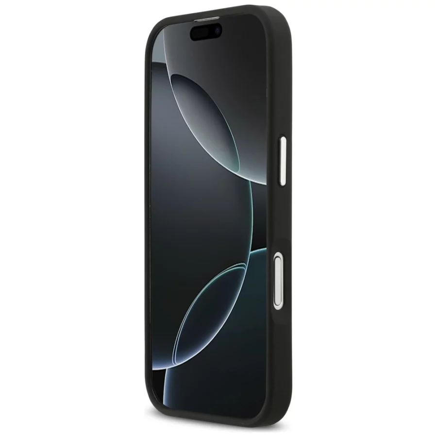 Etui Guess Grained Big 4G Classic Logo na iPhone 17 - czarne