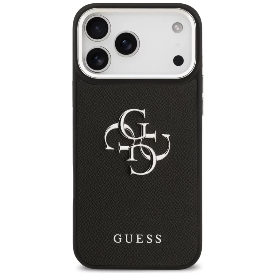 Etui Guess Grained Big 4G Classic Logo na iPhone 17 Pro Max - czarne
