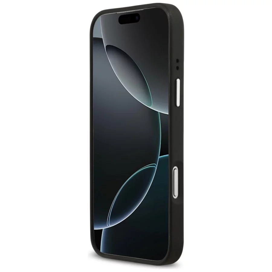 Etui Guess Grained Big 4G Classic Logo na iPhone 17 Pro Max - czarne