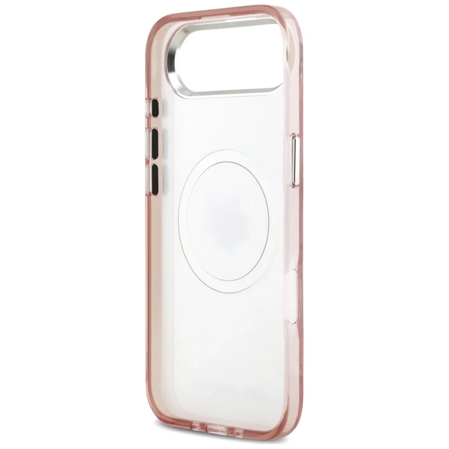 Etui Karl Lagerfeld IML Choupette Head Logo MagSafe na iPhone 17 Air - różowe