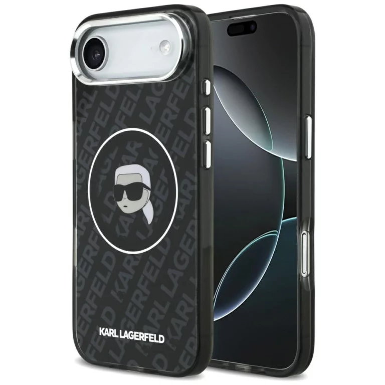 Etui Karl Lagerfeld IML Karl Head Logo MagSafe na iPhone 17 Air - czarne