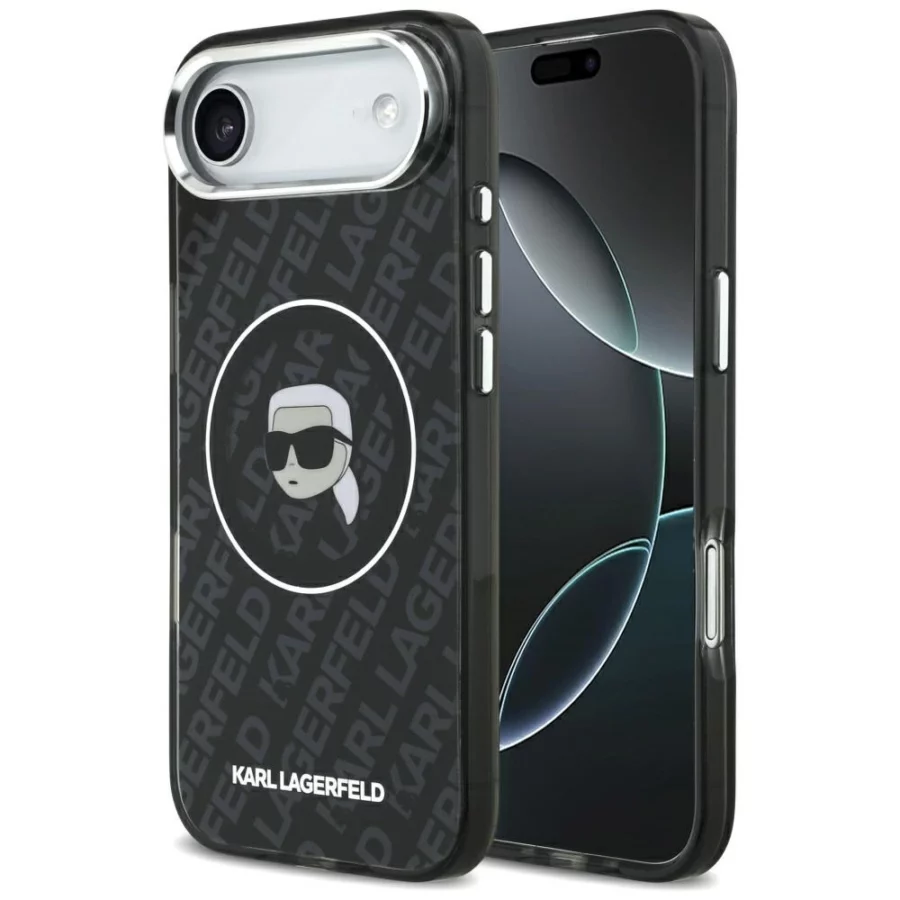 Etui Karl Lagerfeld IML Karl Head Logo MagSafe na iPhone 17 Air - czarne