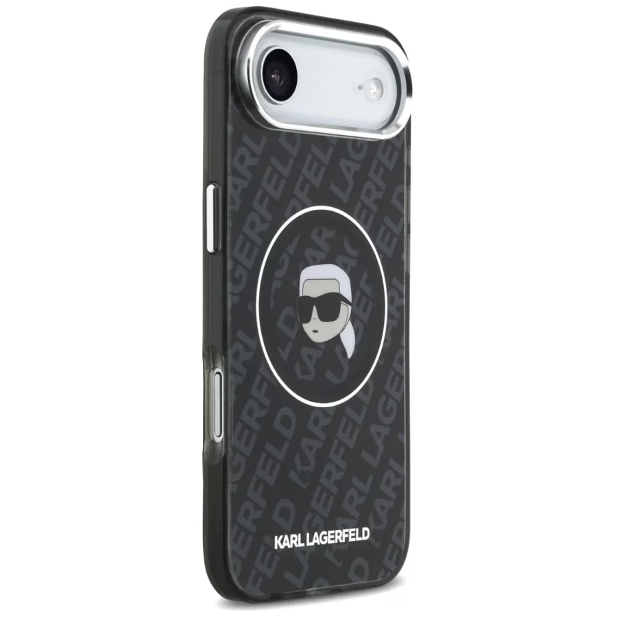 Etui Karl Lagerfeld IML Karl Head Logo MagSafe na iPhone 17 Air - czarne