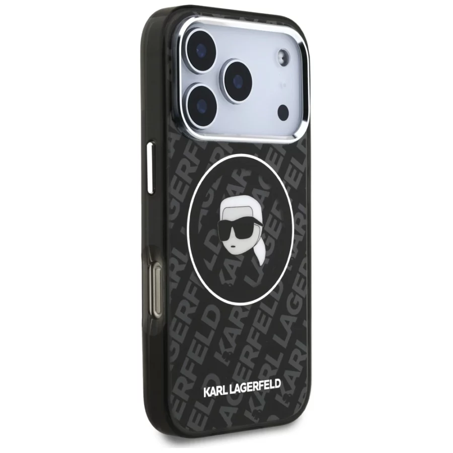 Etui Karl Lagerfeld IML Karl Head Logo MagSafe na iPhone 17 Pro - czarne