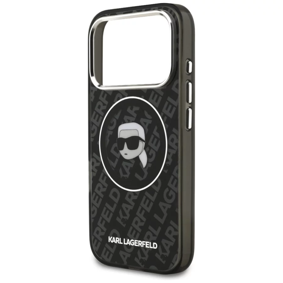 Etui Karl Lagerfeld IML Karl Head Logo MagSafe na iPhone 17 Pro - czarne