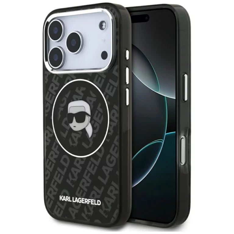 Etui Karl Lagerfeld IML Karl Head Logo MagSafe na iPhone 17 Pro Max - czarne